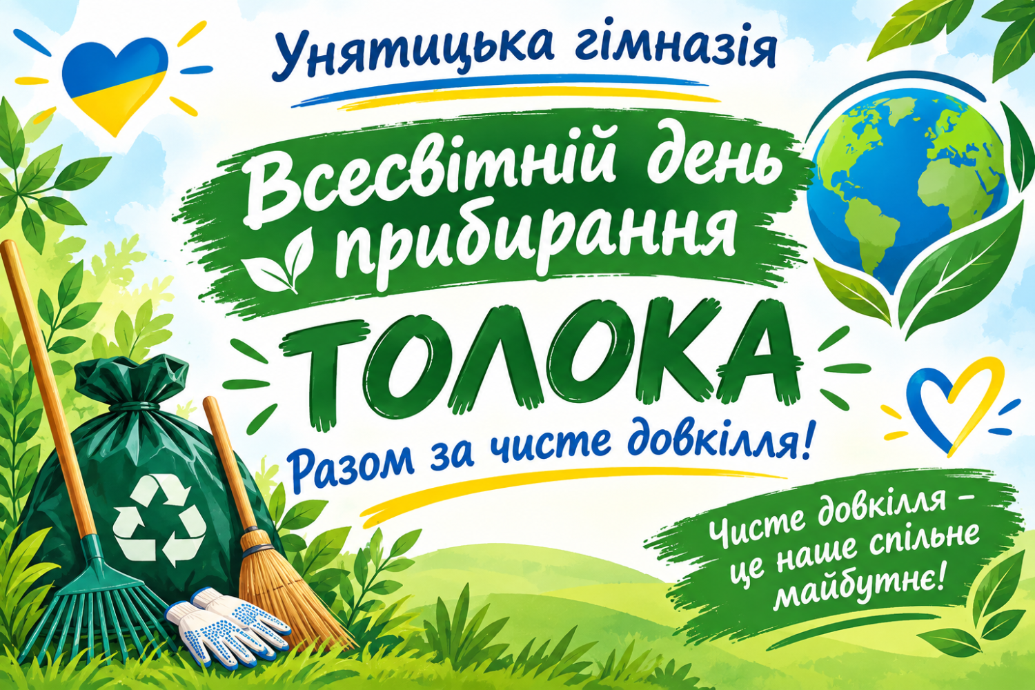 Всесвітній день прибирання — Толока в Унятицькій гімназії